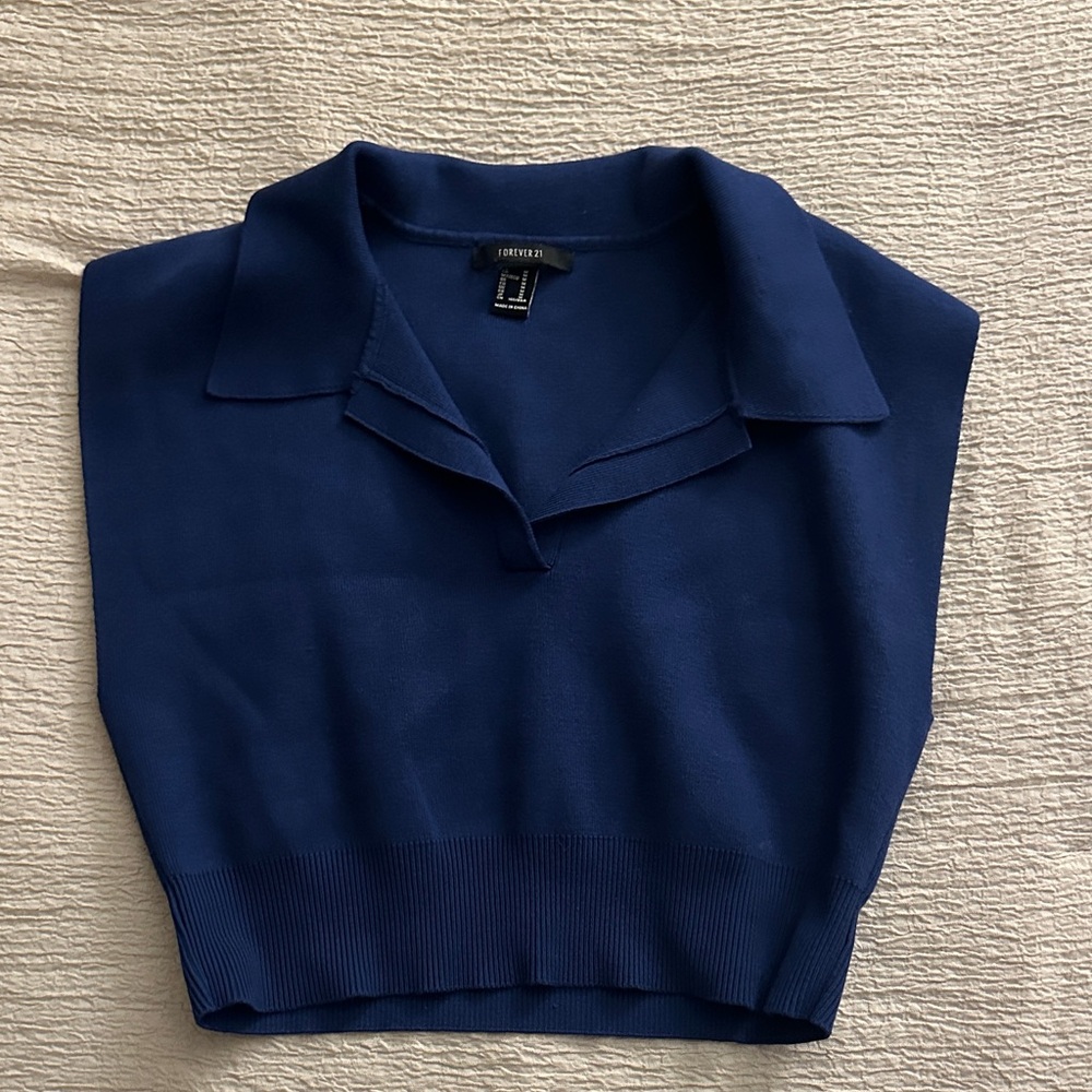 Forever 21 Blue Crop Top